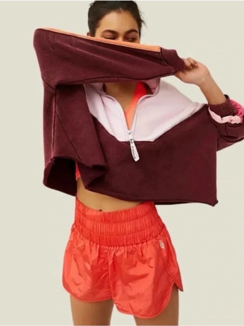 FP Movement by Free People The Way Home Athletic Shorts Red Earth Summer | M